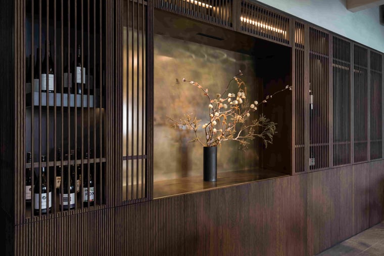 Walnut Beaded Doors
